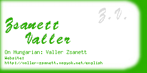 zsanett valler business card